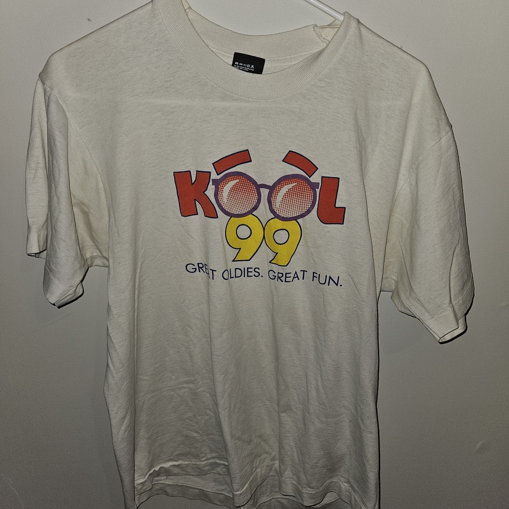 Screen Stars Kool 99 White Graphic Tee